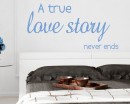 A True Love Story Quotes Wall Art Stickers